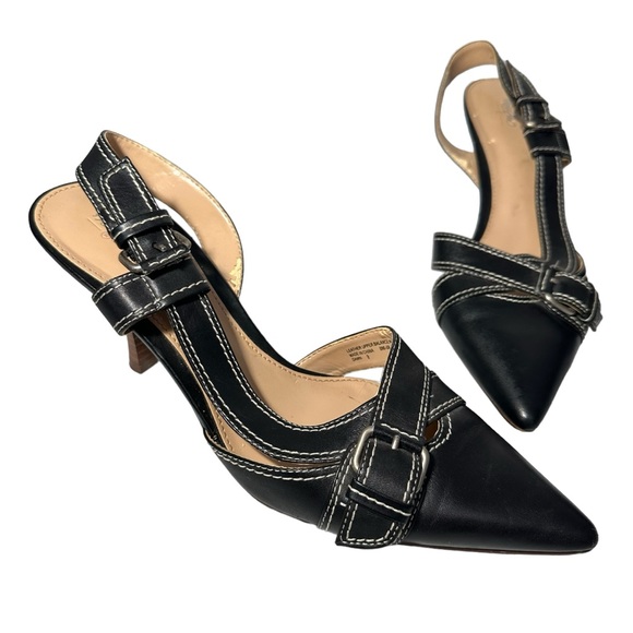 Mossimo Supply Co. Shoes - Mossimo Heels 9 Dawn Black Buckles